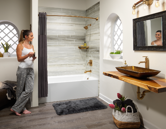 Textured White Tub